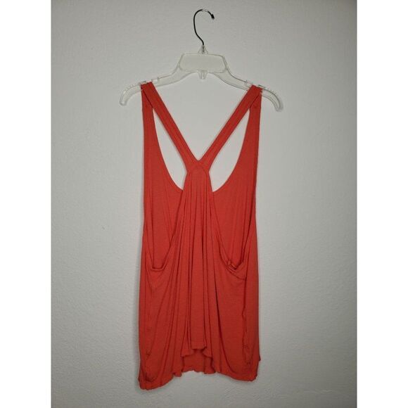 FREE PEOPLE We the free orange Tank top ONE SIZE - Picture 2 of 11